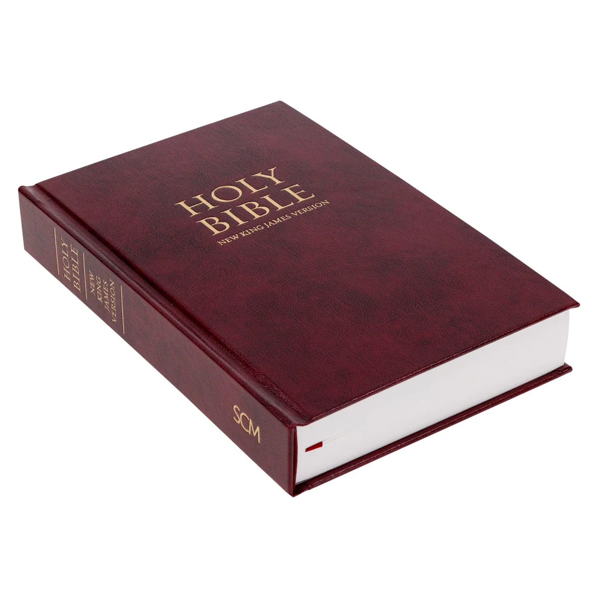 NKJV Burgundy Hardcover Bible - Image 3