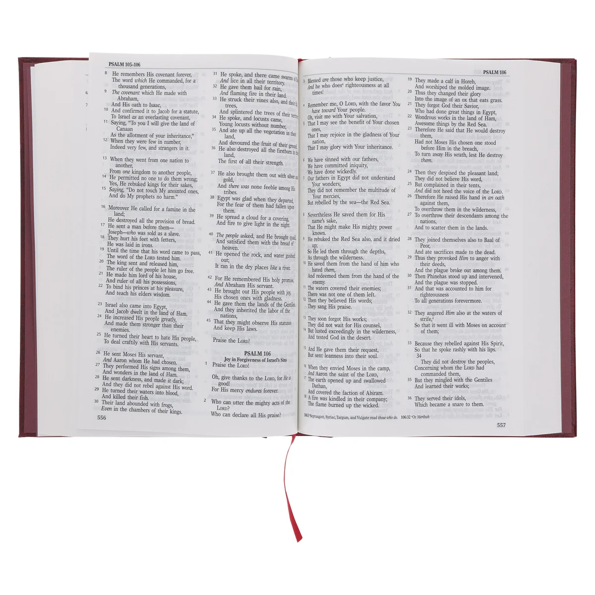 NKJV Burgundy Hardcover Bible - Image 7