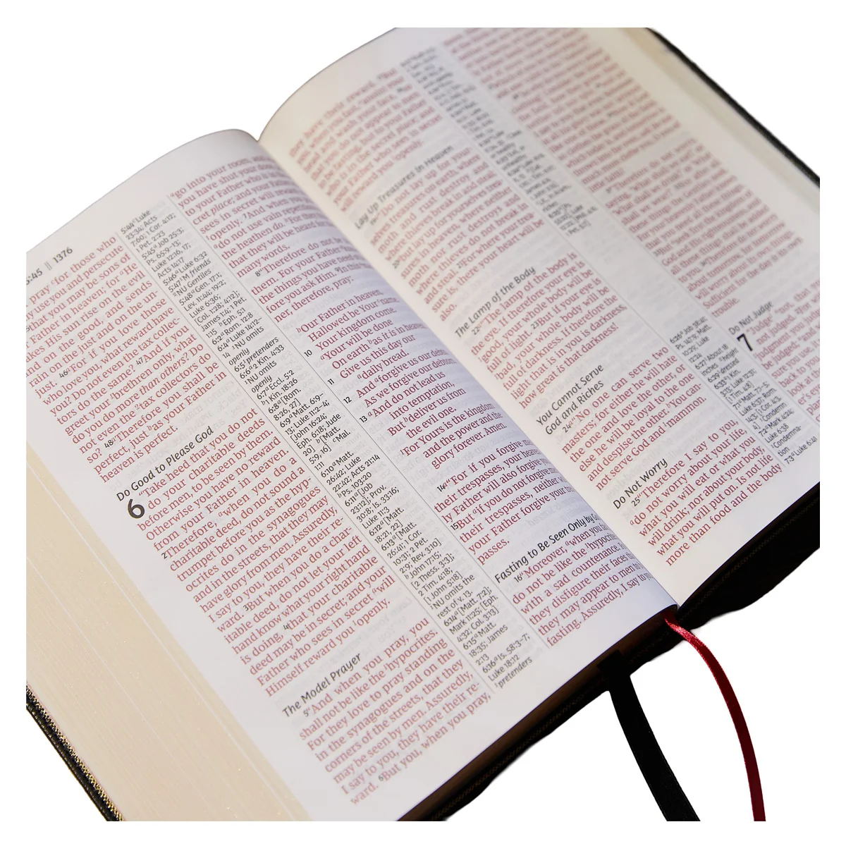 NKJV C / Column Ref Bible Giant Print Black (Imitation Leather) - Image 4