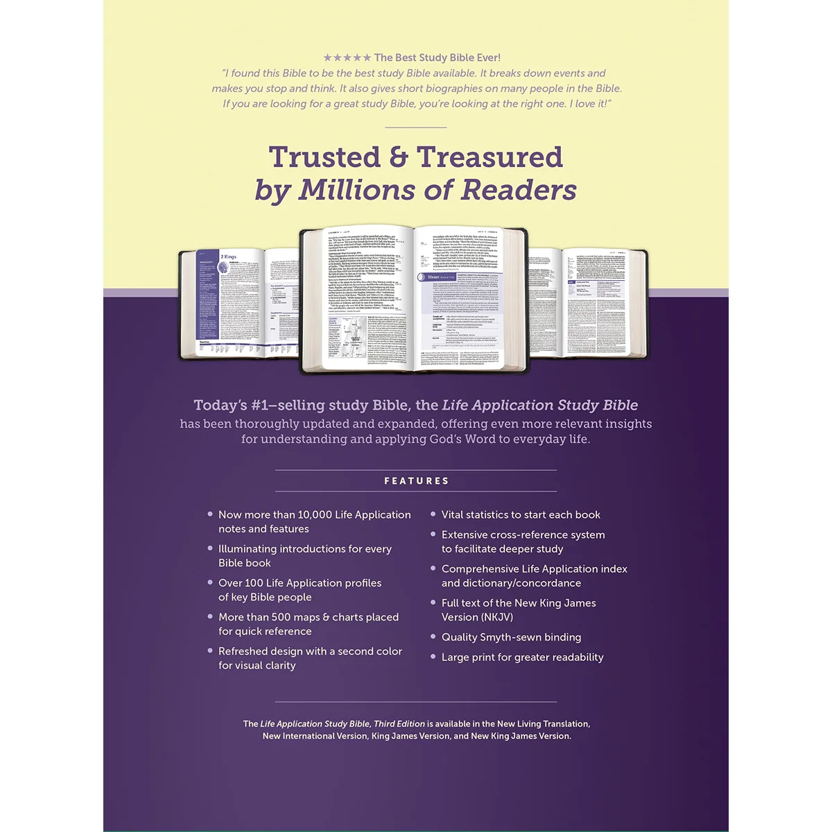 NKJV Life Application Study Bible, Third Ed, Large Print, Red Letter, Teal Blue (Immitation Leather) - Image 2