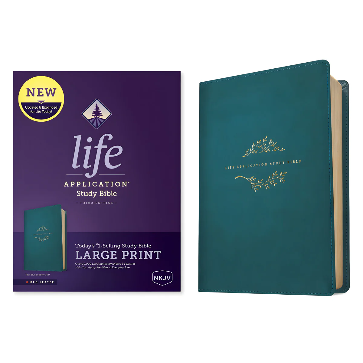 NKJV Life Application Study Bible, Third Ed, Large Print, Red Letter, Teal Blue (Immitation Leather) - Image 4
