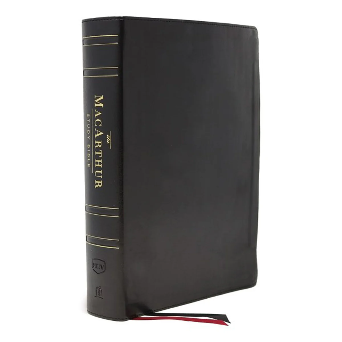 NKJV MacArthur Study Bible 2nd Edition Indexed Black (Comfort Print)(Genuine Leather)