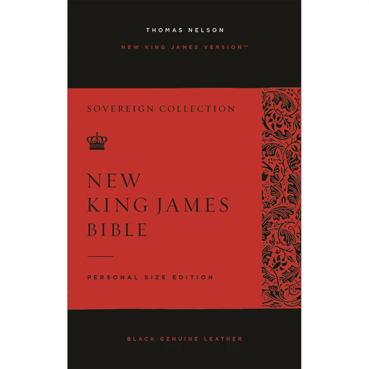 NKJV Personal Size Reference Bible Black (Comfort Print)(Sovereign Collection)(Genuine Leather) - Image 2