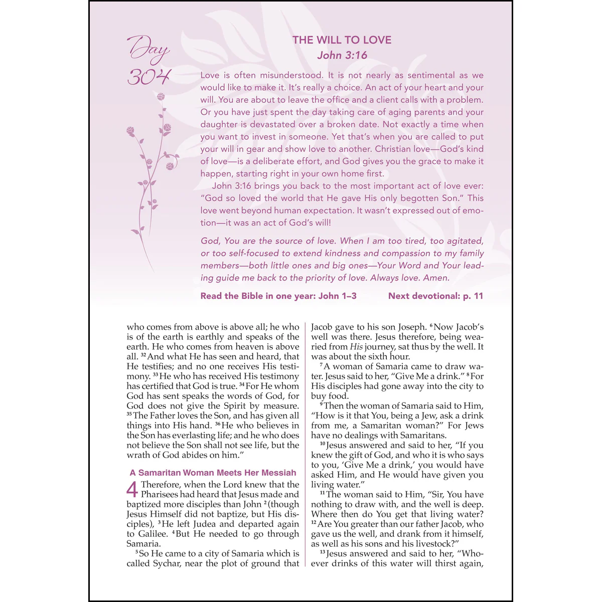 NKJV Woman After God's Own Heart Devotional Bible Berry (Bonded Leather) - Image 2