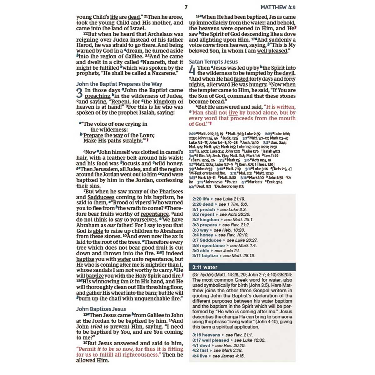 NKJV Word Study Reference Bible Red Letter Idx (Comfort Print)(Hardcover) - Image 6
