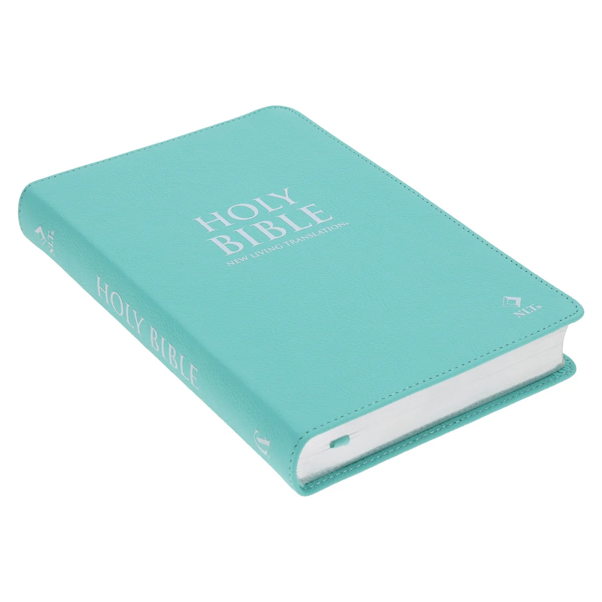 NLT Aquamarine Genuine Leather Flexcover Standard Bible - Image 3