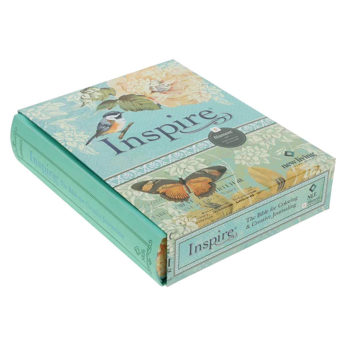 NLT Aquamarine Hardcover Faux Leather Inspire Filament-Enabled Bible - Image 5