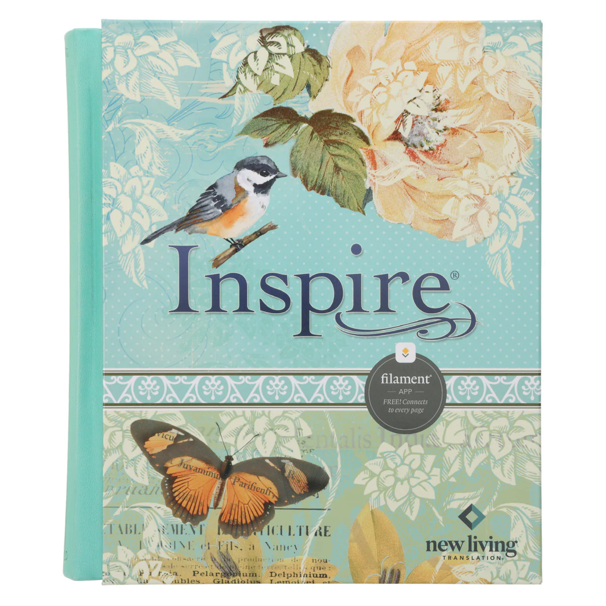 NLT Aquamarine Hardcover Faux Leather Inspire Filament-Enabled Bible - Image 6