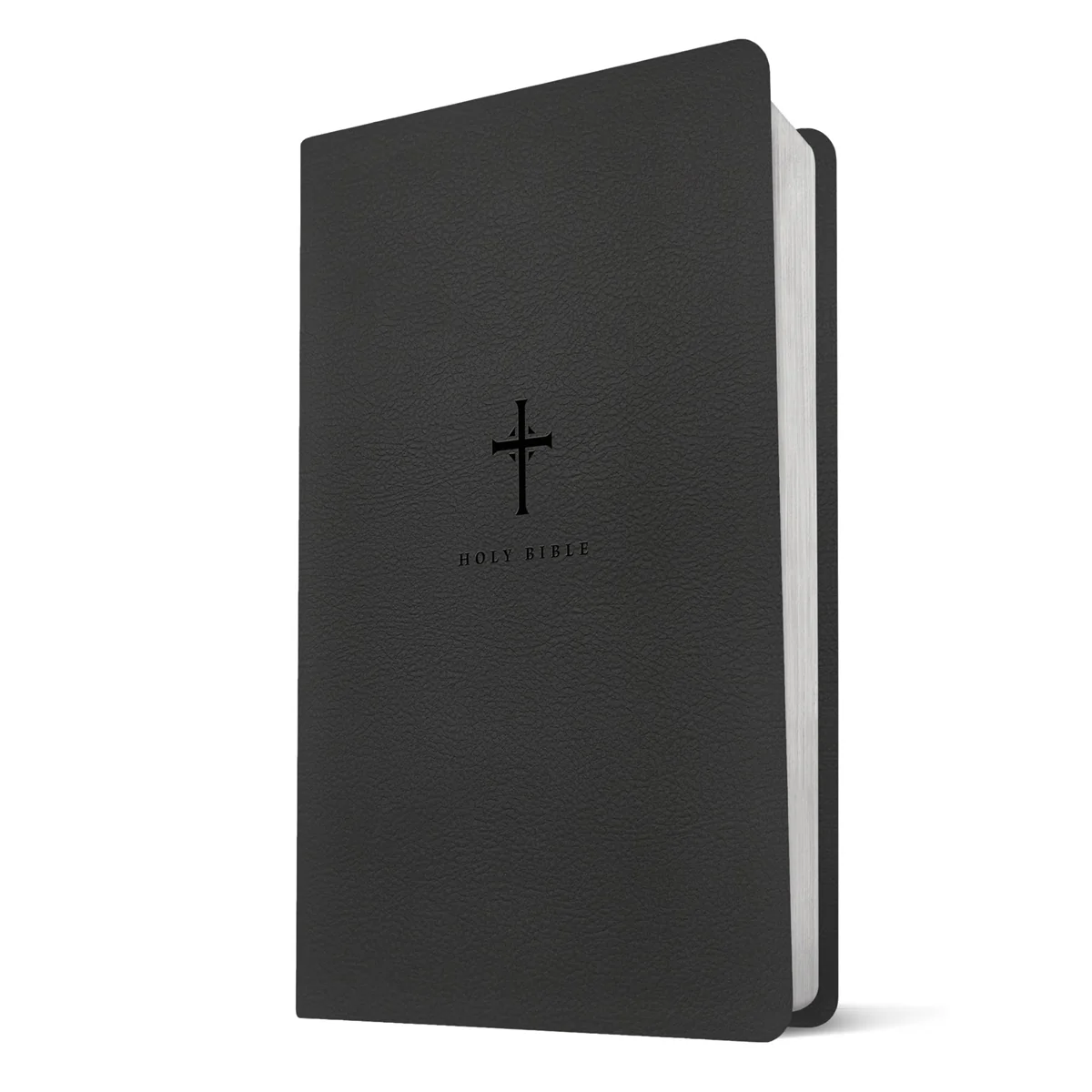 NLT Black Cross Imitation Leather Filament Premium Value Thinline Bible Large Print - Image 2