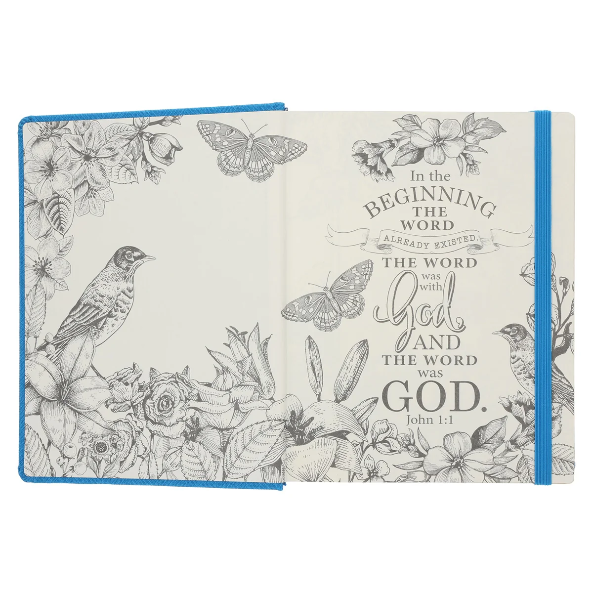 NLT Blue Faux Leather Hardcover Inspire Bible - Image 4