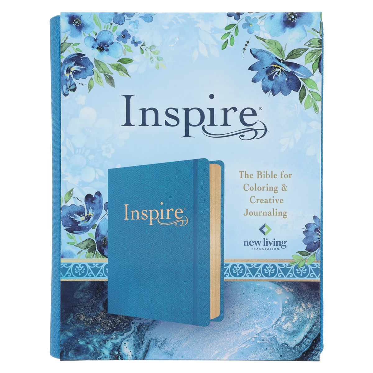 NLT Blue Faux Leather Hardcover Inspire Bible - Image 7