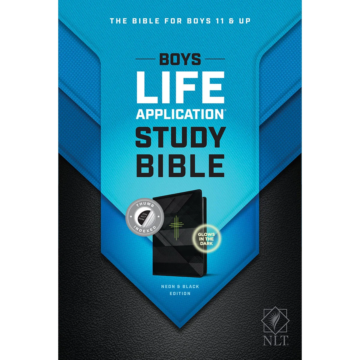 NLT Boys Life Application Study Bible, Indexed, TuTone, Neon / Black (Imitation Leather) - Image 3