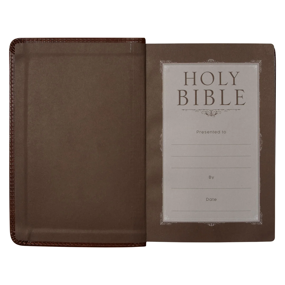 NLT Brown Faux Leather Flexcover Compact Bible - Image 5