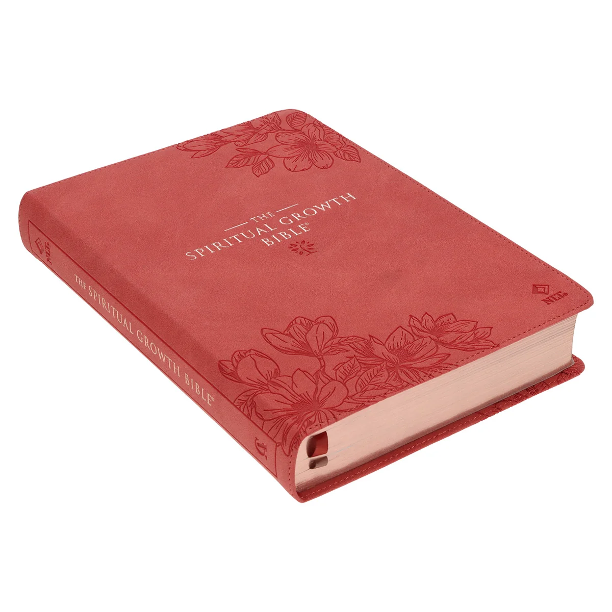 NLT Coral Faux Leather Spiritual Growth Bible - Image 3