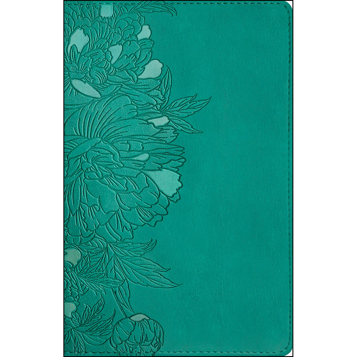 NLT Filament Compact Bible Giant Print Red Letter Indexed Peony Rich Teal (Imitation Leather)