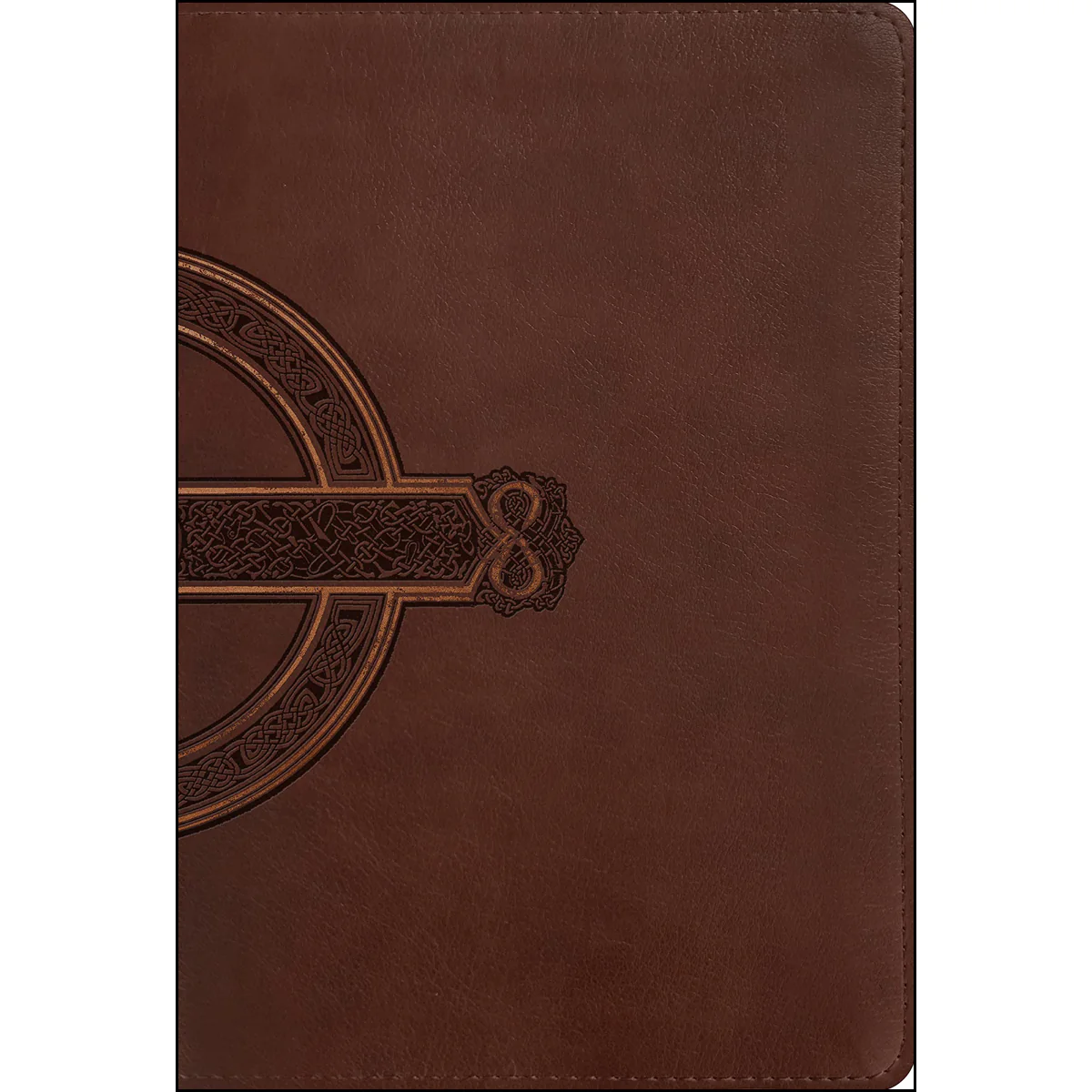 NLT Filament Compact Bible Giant Print Red Letter Mahogany Celtic Cross (Imitation Leather)