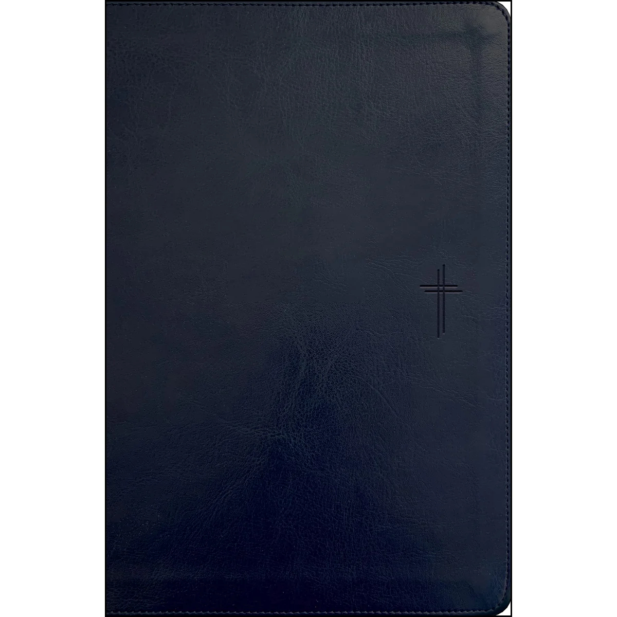 NLT Filament Compact Bible Giant Print Red Letter Navy Blue Cross (Imitation Leather)