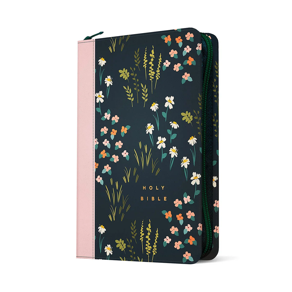 NLT Filament Thinline Reference Bible, Large Print Navy & Pink Meadow With Zip (Imitation Leather) - Image 3