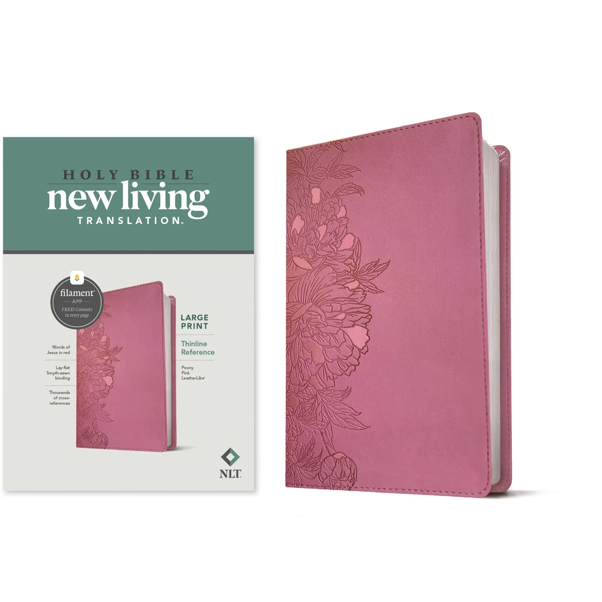 NLT Filament Thinline Reference Bible, Large Print, Red Letter, Pink (Imitation Leather) - Image 4