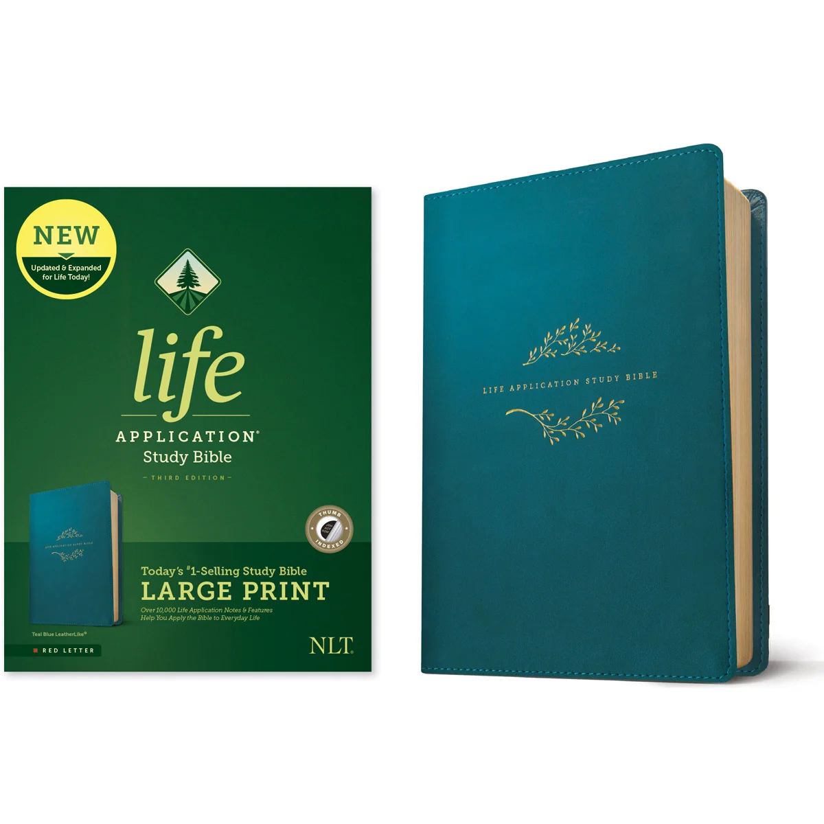 NLT Life Application Study Bible 3rd Edition Large Print Index Teal (Imitation Leather) - Image 2