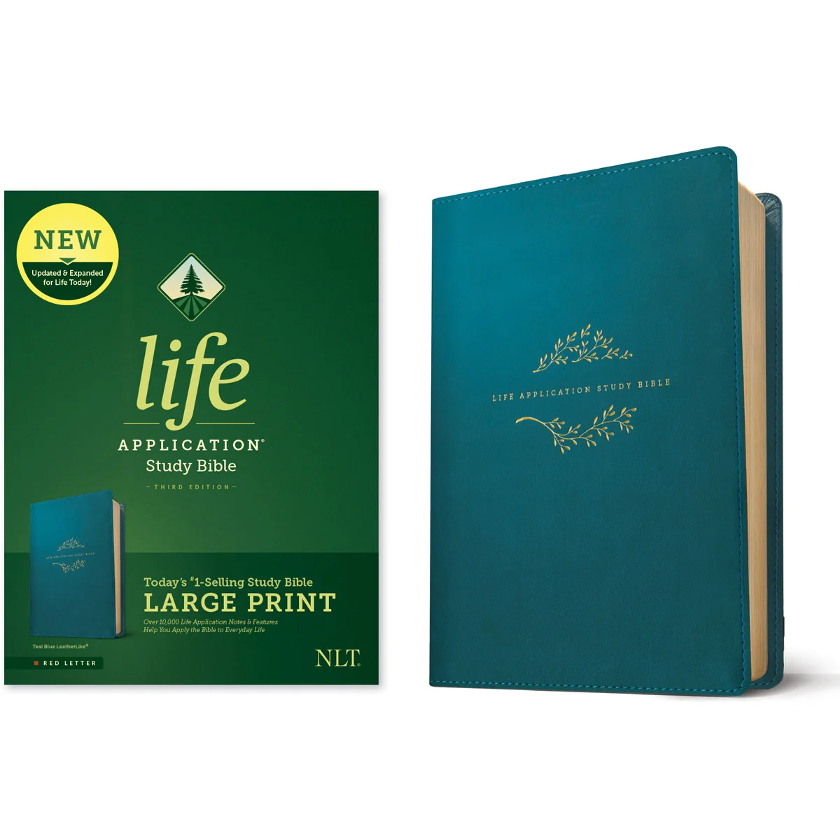 NLT Life Application Study Bible 3rd Edition Large Print Teal (Imitation Leather) - Image 4