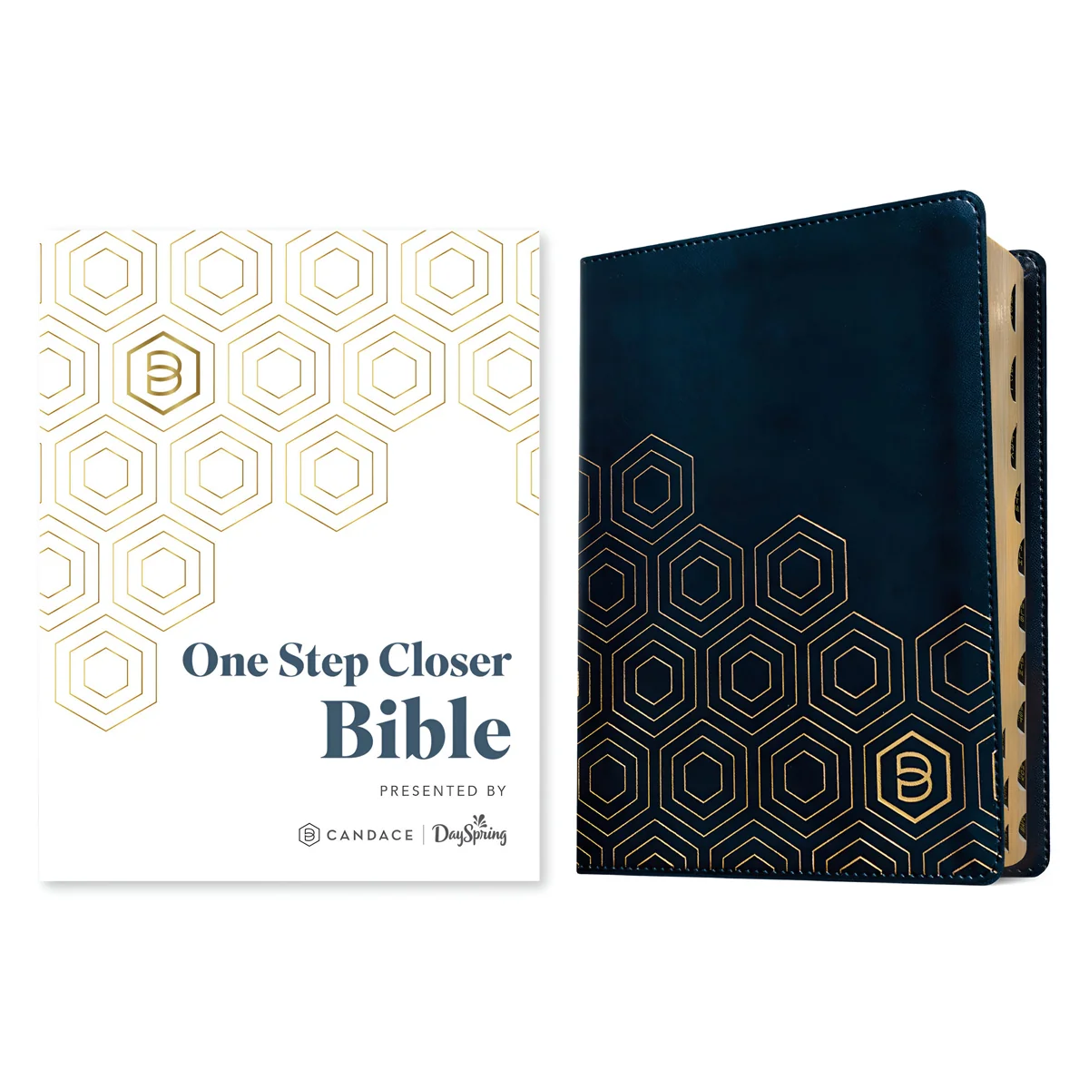 NLT Navy Imitation Leather One Step Closer Bible - Image 4
