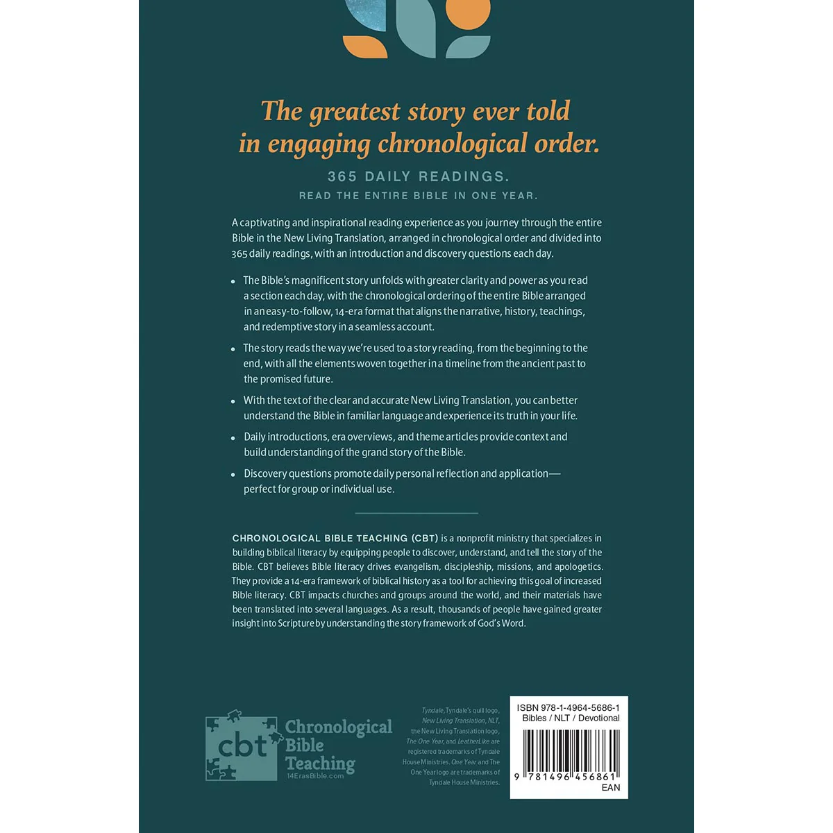 NLT One Year Chronological Study Bible (Hardcover) - Image 2