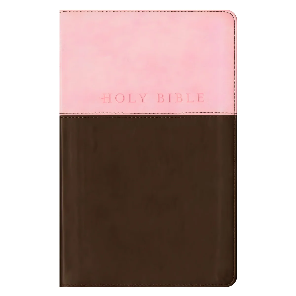 NLT Pink and Dark Brown Imitation Leather Filament Premium Gift Bible - Image 2