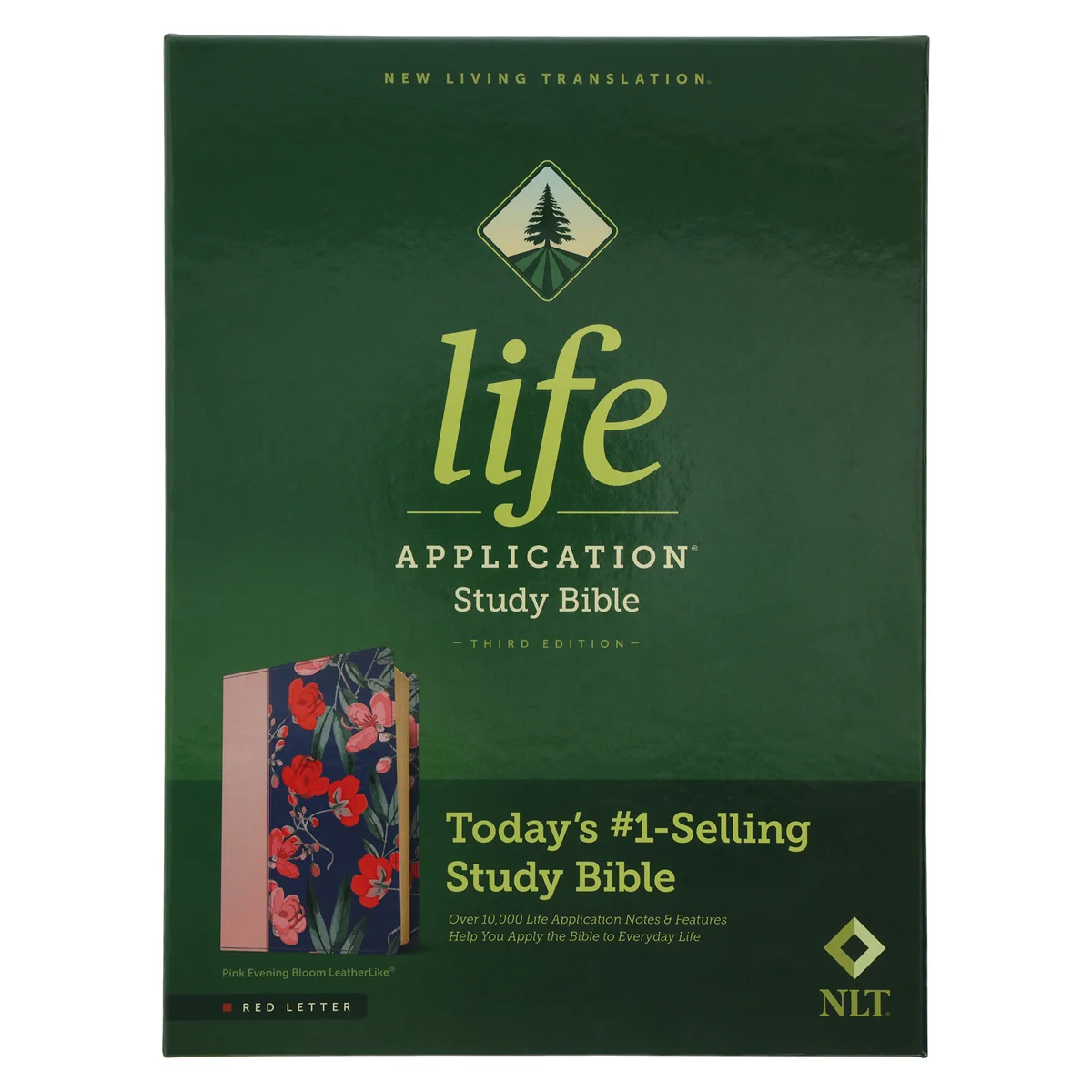 NLT Pink Evening Bloom Imitation Leather 3rd Edition Life Application Study Bible - Image 2