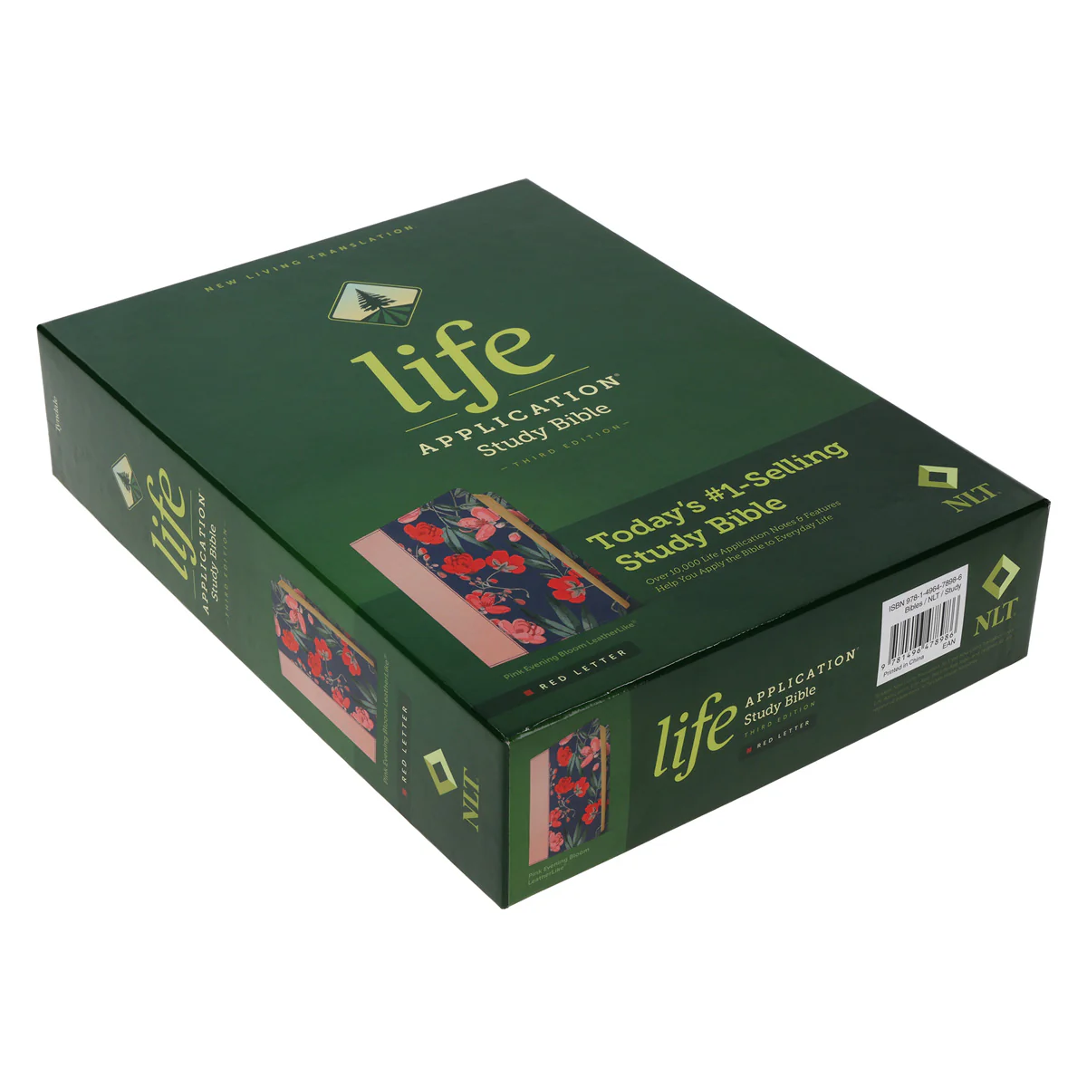 NLT Pink Evening Bloom Imitation Leather 3rd Edition Life Application Study Bible - Image 3