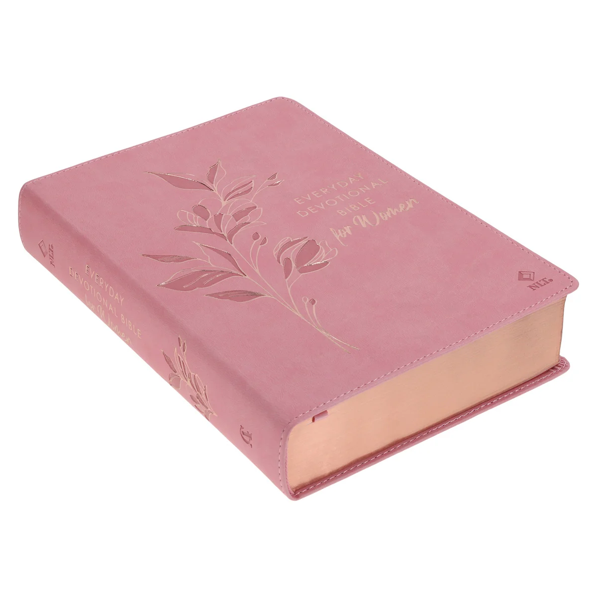 NLT Pink Flexcover Faux Leather Everyday Devotional Bible for Women - Image 3