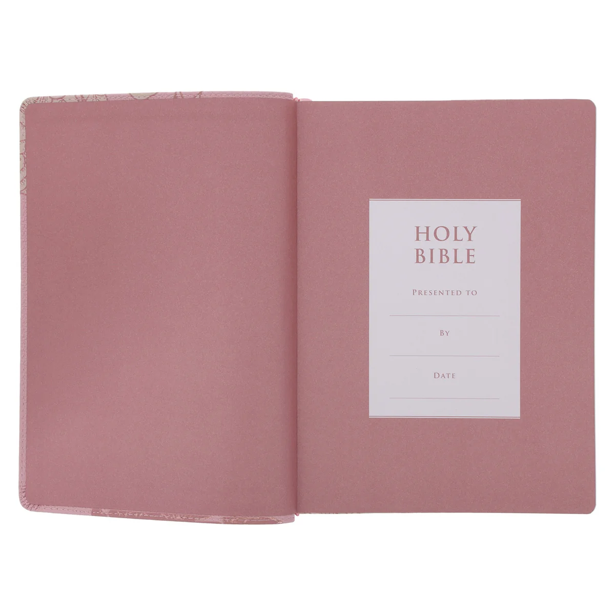 NLT Pink Peonies Genuine Leather Bible Large Print - Image 4