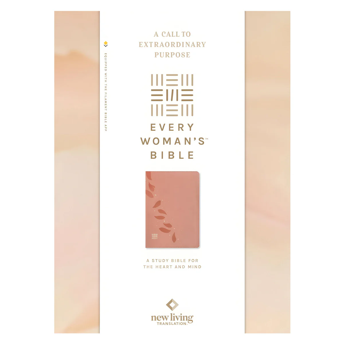 NLT Pink Petals Imitation Leather Filament Every Woman’s Bible