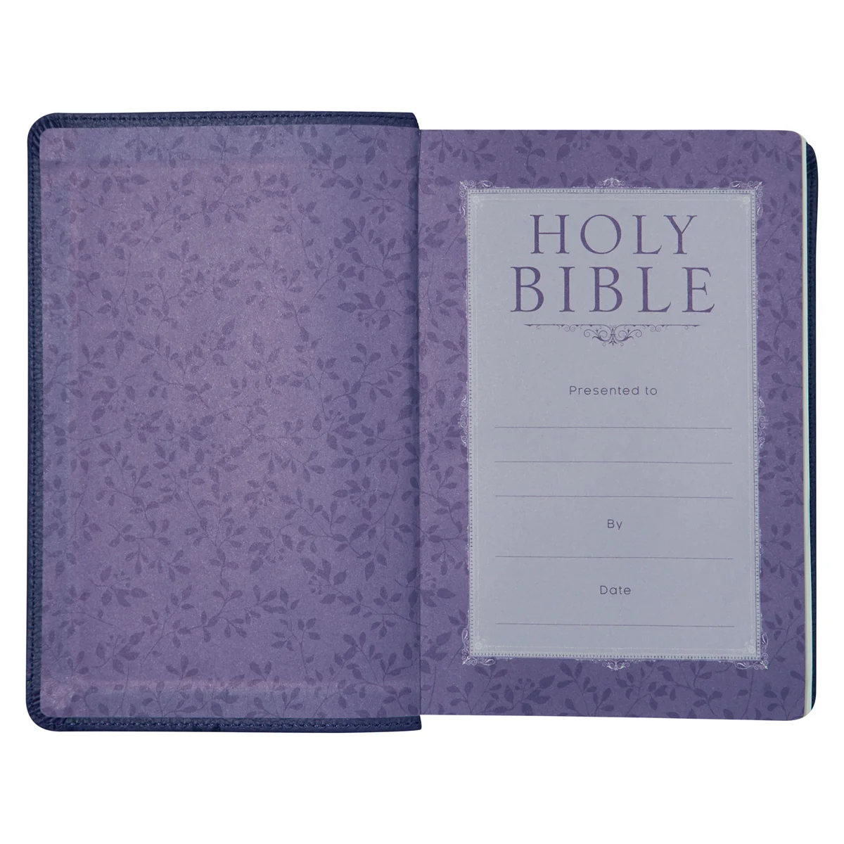 NLT Purple Faux Leather Flexcover Compact Bible - Image 5