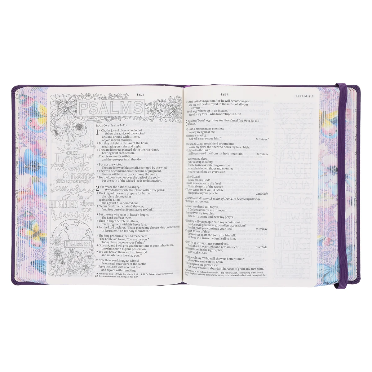 NLT Purple Faux Leather Hardcover Inspire Praise Filament-Enabled Edition Bible - Image 2