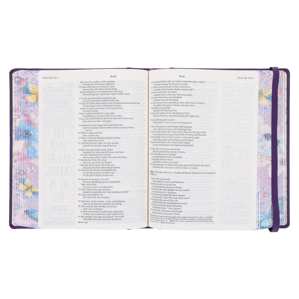 NLT Purple Faux Leather Hardcover Inspire Praise Filament-Enabled Edition Bible - Image 4