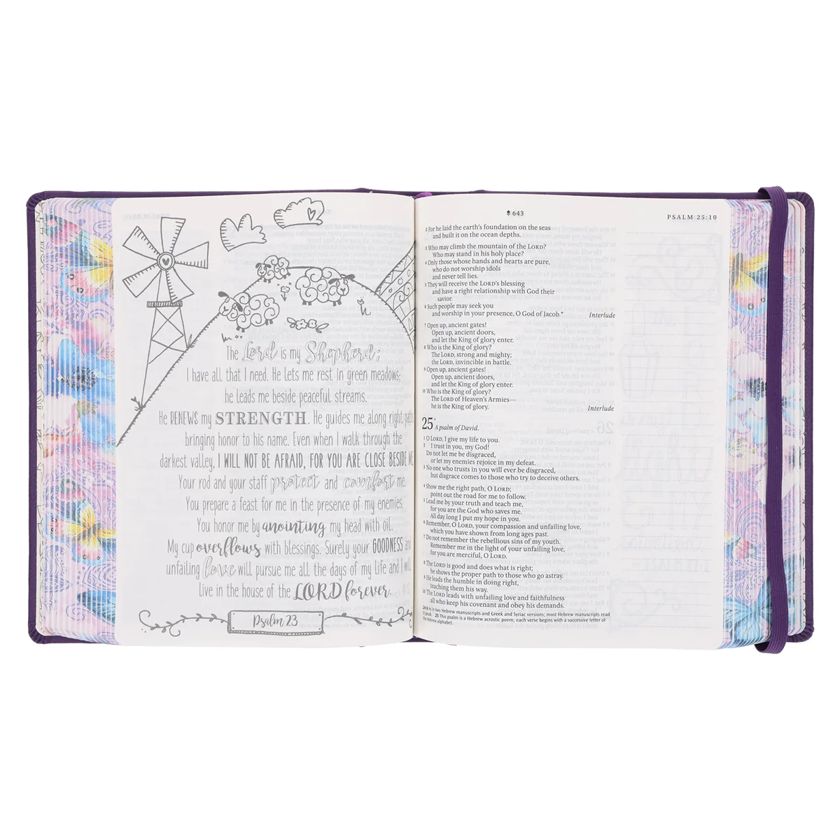 NLT Purple Faux Leather Hardcover Inspire Praise Filament-Enabled Edition Bible - Image 5