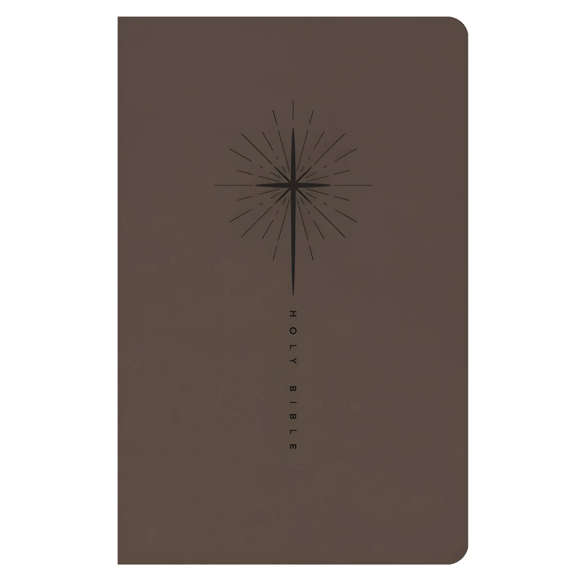 NLT Star Cross Taupe Imitation Leather Premium Gift Bible Red Letter