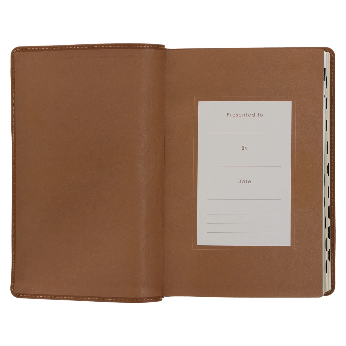 NLT Tan Genuine Leather Flexcover Standard Bible with Indexing Tabs - Image 4