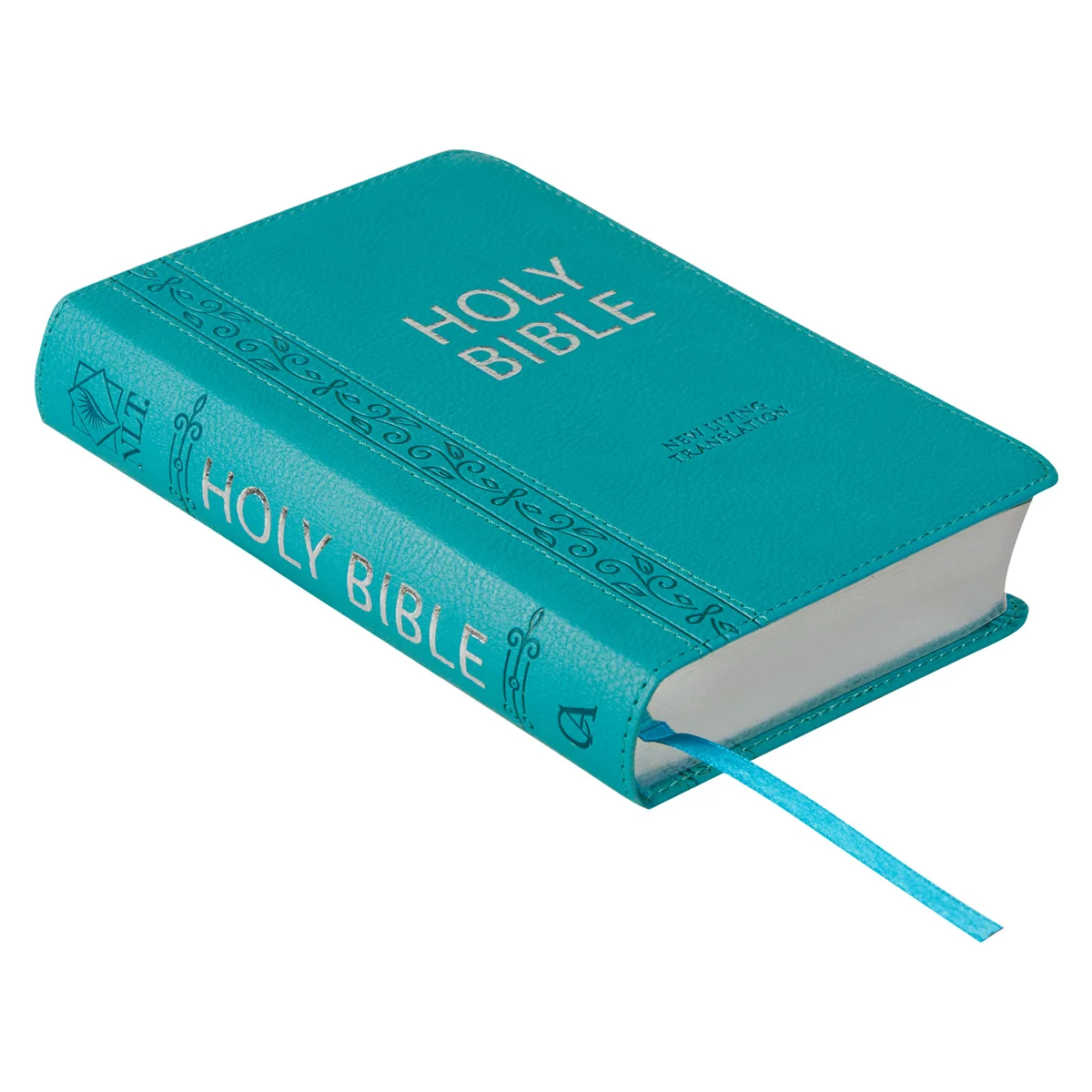 NLT Teal Faux Leather Flexcover Compact Bible - Image 4