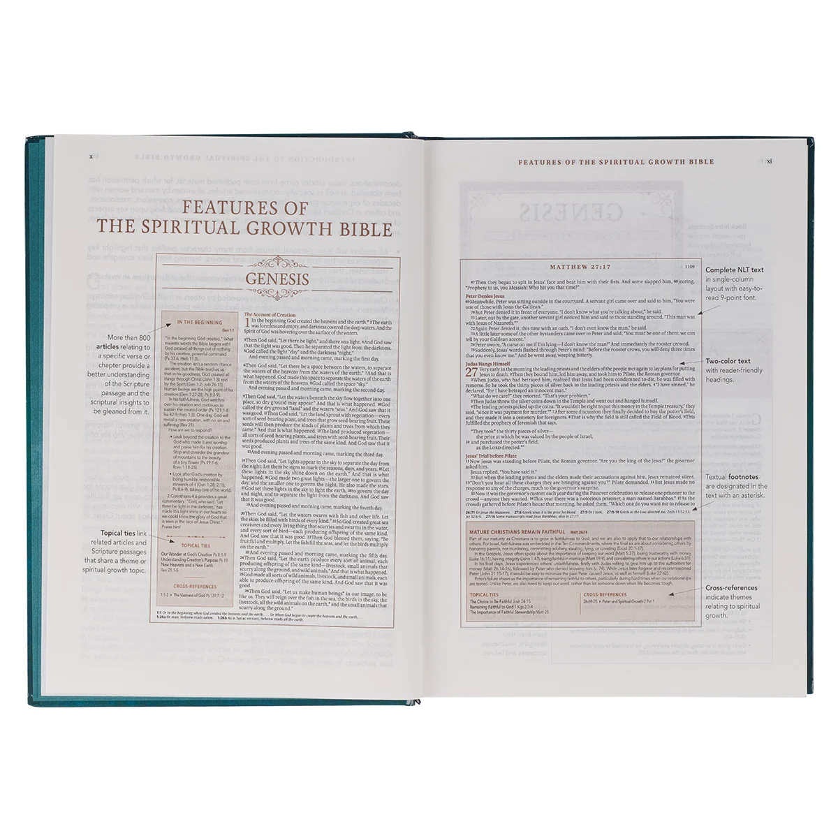 NLT The Spiritual Growth Bible Teal Hardcover - Image 6