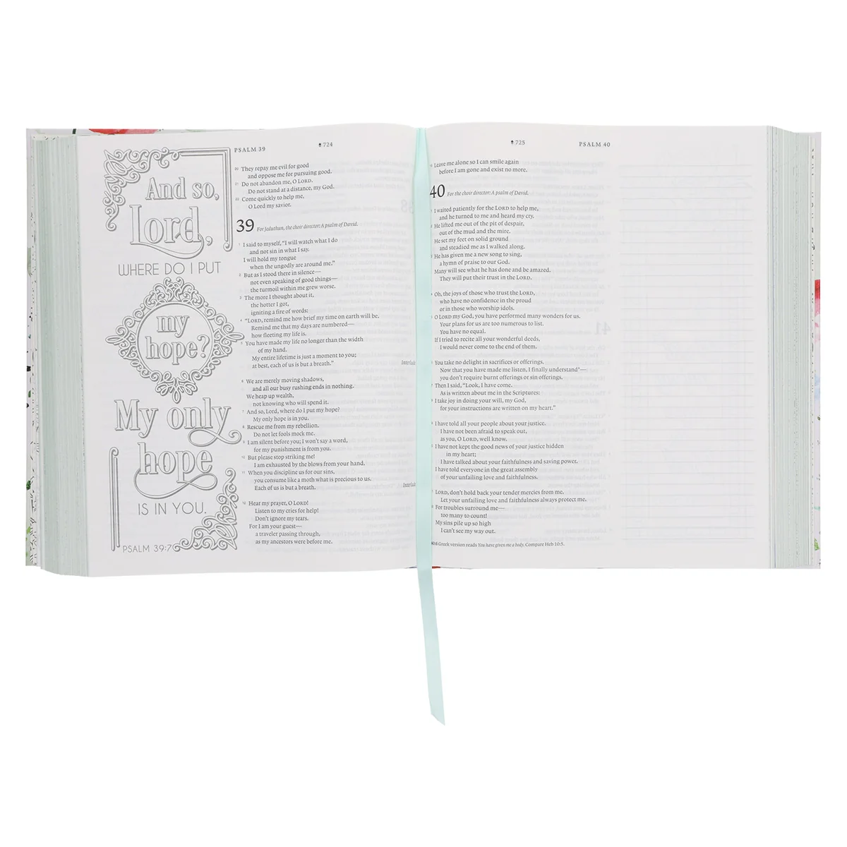 NLT Wildflower Meadow Hardcover Inspire Faith Filament-Enabled Bible Large Print - Image 5