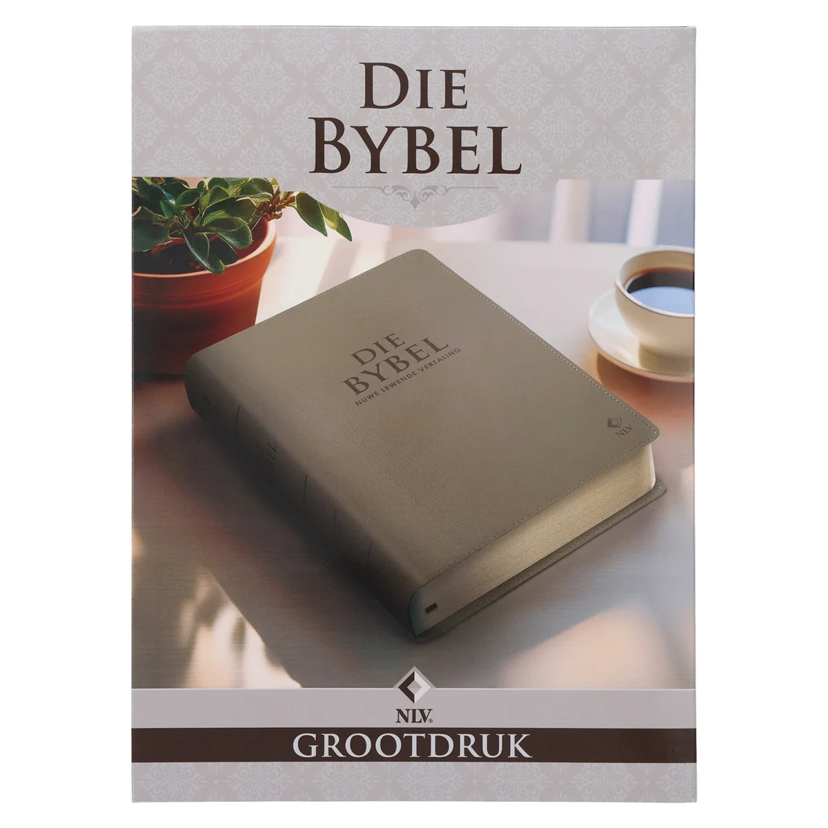 NLV Sandsteen Egte Leer Grootdruk Bybel - Image 7