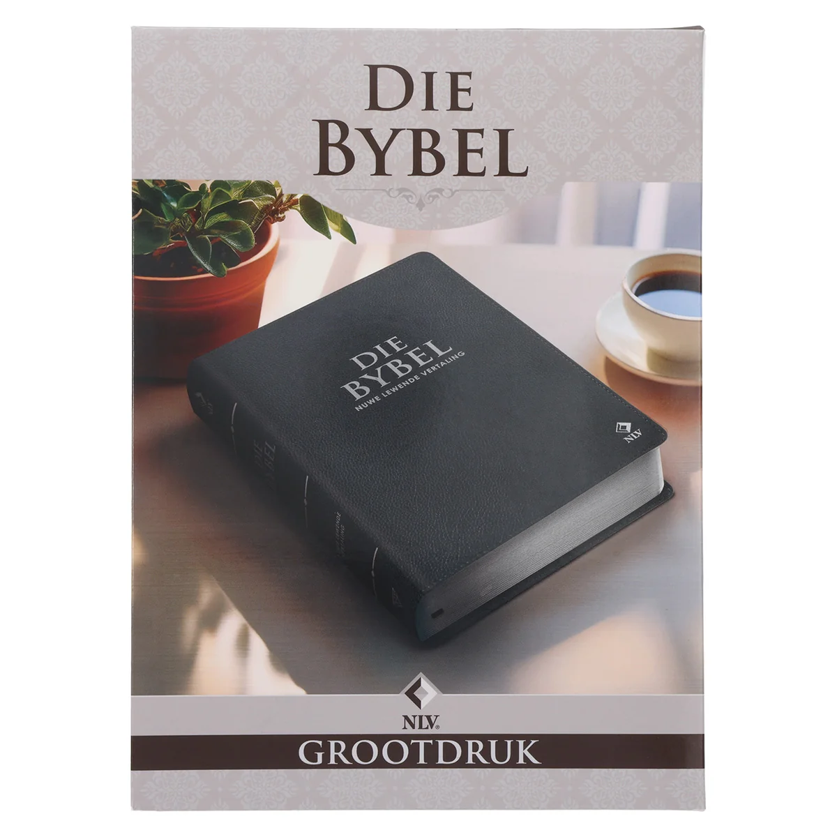 NLV Steenkool Egte Leer Grootdruk Bybel - Image 7
