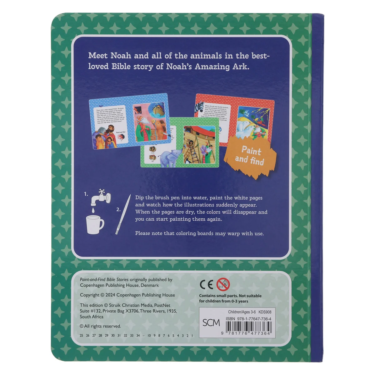 Noah’s Amazing Ark: Paint-and-Find Bible Stories (Board Book) - Image 2