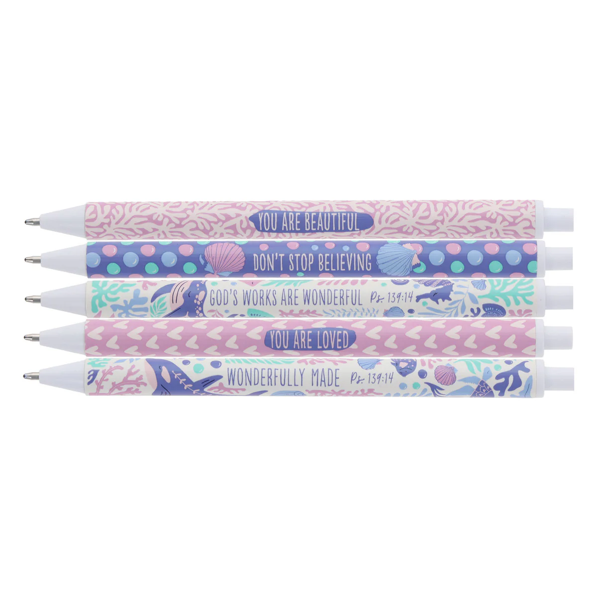 Ocean Five-Piece Pen Set with Blue Ink - Image 3