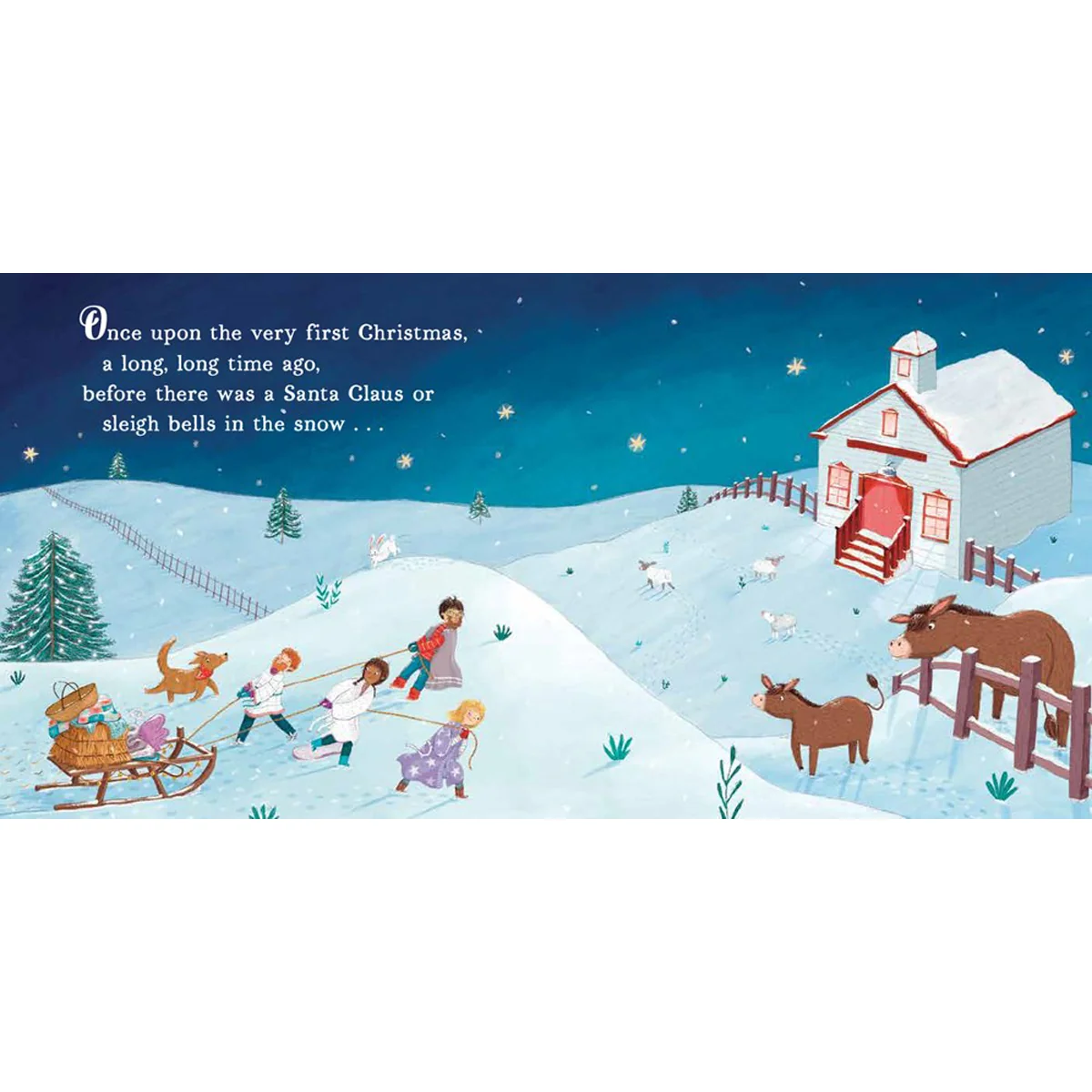 Once Upon The Very First Christmas For Little Ones (Board Book) - Image 4