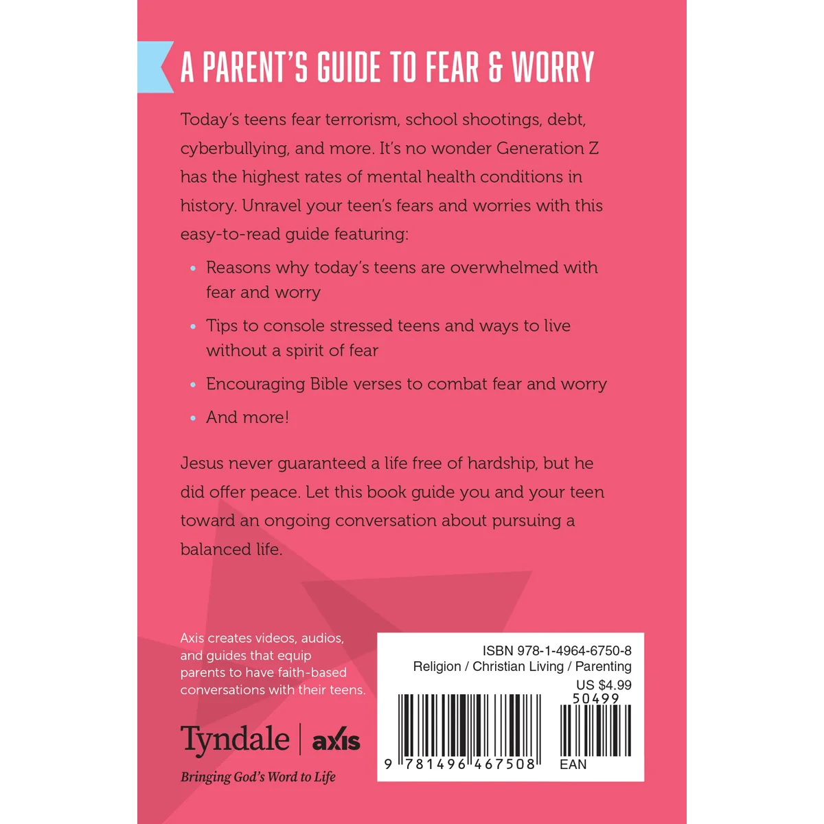 Parents Guide To Fear And Worry Axis (Paperback) - Image 2