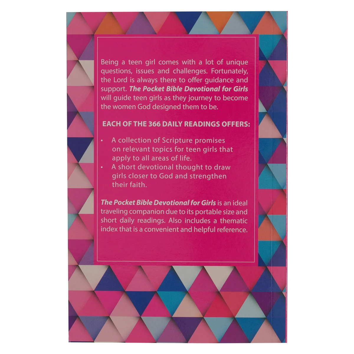 Pocket Bible Devotional For Girls Pink (Paperback) - Image 2