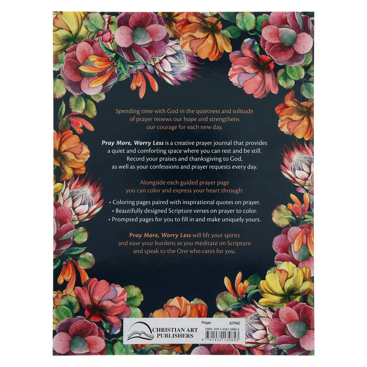Pray More Worry Less Coloring Prayer Journal (Paperback) - Image 2